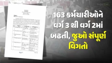 નાણાં વિભાગે આપી ખુશખબર: 163 કર્મચારીઓને વર્ગ 3 થી વર્ગ 2માં બઢતી, જુઓ સંપૂર્ણ વિગતો નાણાં વિભાગે આપી ખુશખબર: 163 કર્મચારીઓને વર્ગ 3 થી વર્ગ 2માં બઢતી, જુઓ સંપૂર્ણ વિગતો