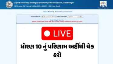 GSEB SSC RESULT 2025: ધોરણ 10નું પરિણામ 83.08% જાહેર, આ રીતે સરળતાથી ચેક કરો તમારું રિઝલ્ટ