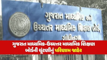 ગુજરાત માધ્યમિક-ઉચ્ચત્તર માધ્યમિક શિક્ષણ બોર્ડની ચૂંટણીનું પરિણામ જાહેર