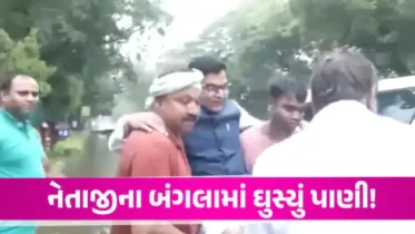 VIDEO: સાંસદના બંગલામાં ઘુસ્યું પાણી! સ્ટાફે ખોળામાં ઊંચકી કારમાં બેસાડ્યા