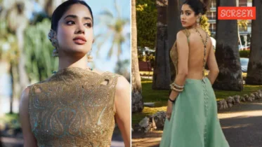 Janhvi Kapoor paid tribute to Indian culture by wearing a mint green gown with traditional jewellery at Cannes