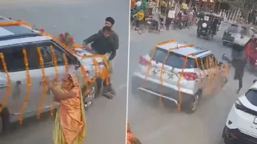 Viral Video: રાયબરેલીમાં શણગારેલી કારએ બે બાઇક સવારને હવામાં ફંગોળ્યા, જાણો શું થયું આગળ!