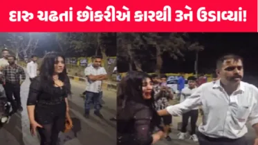 VIDEO: રશિયન યુવતીની બેદરકારી! ખોળામાં બેસી કાર ચલાવી અને 3ને ઉડાવ્યાં